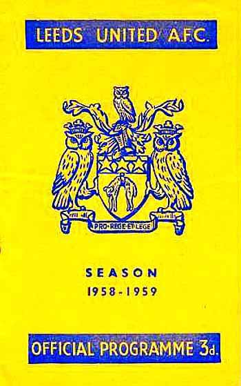 programme cover for Leeds United v Chelsea, Saturday, 28th Mar 1959