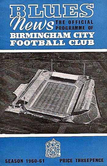 programme cover for Birmingham City v Chelsea, Saturday, 15th Oct 1960