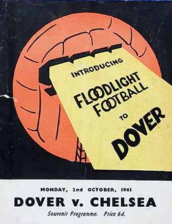 programme cover for Dover v Chelsea, 2nd Oct 1961