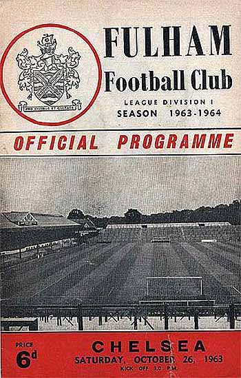 programme cover for Fulham v Chelsea, 26th Oct 1963