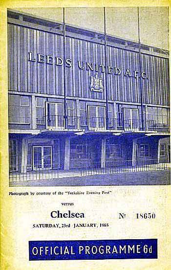 programme cover for Leeds United v Chelsea, Saturday, 23rd Jan 1965