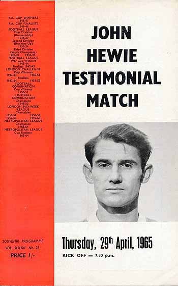programme cover for Charlton Athletic v Chelsea, Thursday, 29th Apr 1965