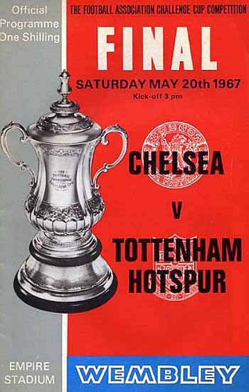 programme cover for Tottenham Hotspur v Chelsea, 20th May 1967