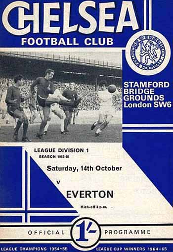 programme cover for Chelsea v Everton, Saturday, 14th Oct 1967