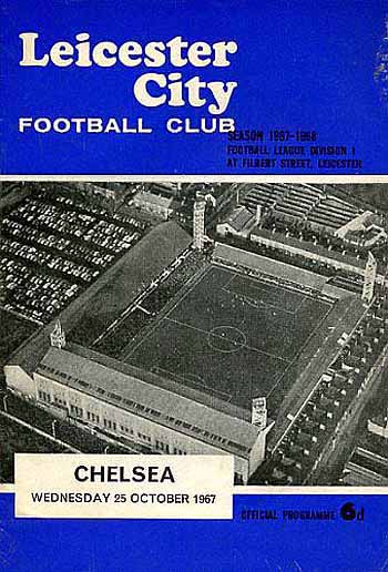 programme cover for Leicester City v Chelsea, Wednesday, 25th Oct 1967