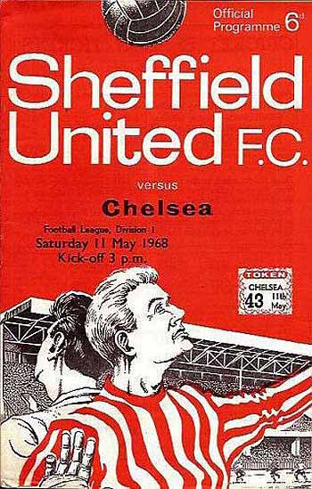 programme cover for Sheffield United v Chelsea, Saturday, 11th May 1968