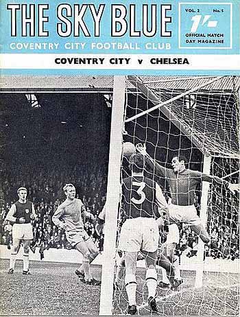 programme cover for Coventry City v Chelsea, Tuesday, 10th Sep 1968