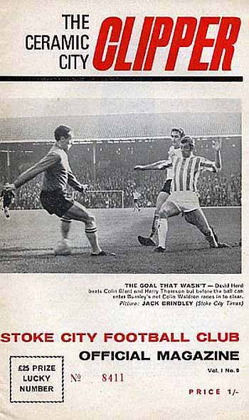 programme cover for Stoke City v Chelsea, Saturday, 26th Oct 1968