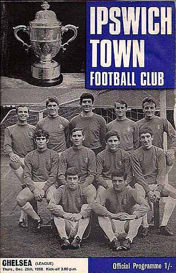 programme cover for Ipswich Town v Chelsea, Thursday, 26th Dec 1968
