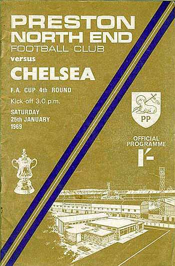 programme cover for Preston North End v Chelsea, Saturday, 25th Jan 1969