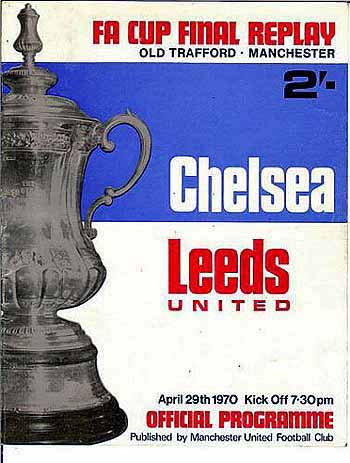 programme cover for Leeds United v Chelsea, Wednesday, 29th Apr 1970