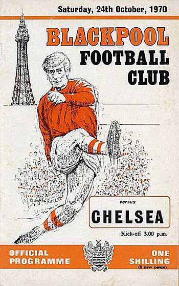 programme cover for Blackpool v Chelsea, Saturday, 24th Oct 1970