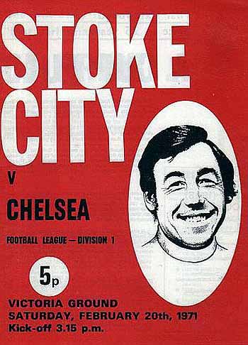 programme cover for Stoke City v Chelsea, Saturday, 20th Feb 1971