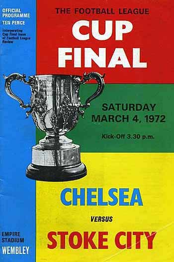 programme cover for Stoke City v Chelsea, Saturday, 4th Mar 1972