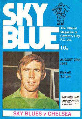 programme cover for Coventry City v Chelsea, Saturday, 24th Aug 1974