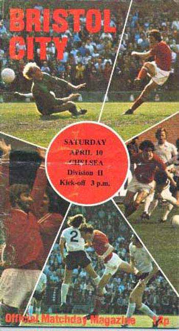 programme cover for Bristol City v Chelsea, Saturday, 10th Apr 1976