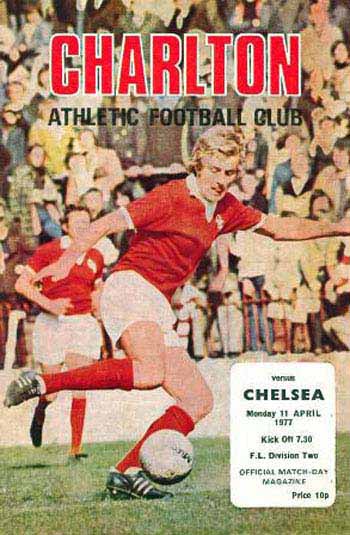 programme cover for Charlton Athletic v Chelsea, Monday, 11th Apr 1977