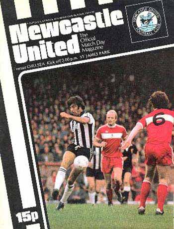 programme cover for Newcastle United v Chelsea, Saturday, 22nd Oct 1977