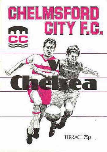 programme cover for Chelmsford City v Chelsea, Tuesday, 8th Nov 1977