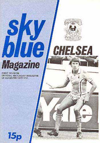 programme cover for Coventry City v Chelsea, Saturday, 14th Jan 1978