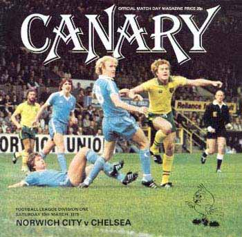 programme cover for Norwich City v Chelsea, Saturday, 10th Mar 1979