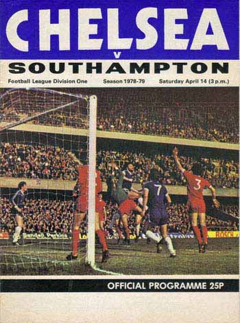 programme cover for Chelsea v Southampton, 14th Apr 1979