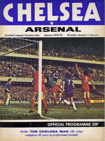 programme cover for Chelsea v Arsenal, Monday, 14th May 1979
