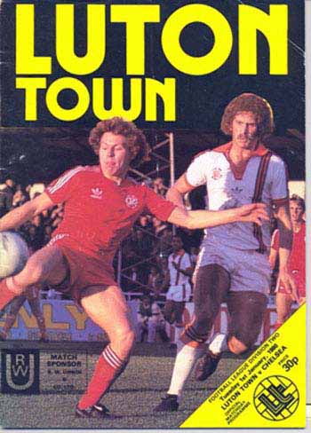 programme cover for Luton Town v Chelsea, Tuesday, 1st Jan 1980