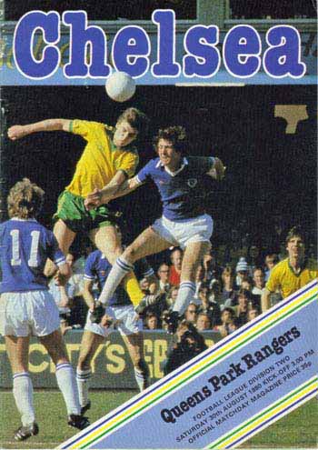 programme cover for Chelsea v Queens Park Rangers, Saturday, 30th Aug 1980