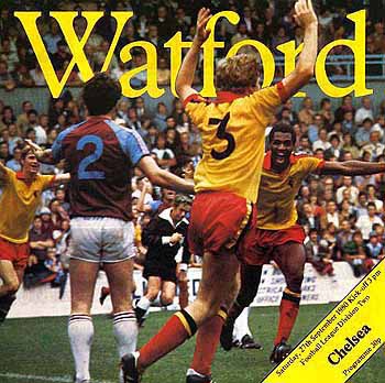 programme cover for Watford v Chelsea, Saturday, 27th Sep 1980