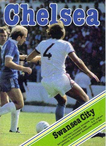 programme cover for Chelsea v Swansea City, 6th Dec 1980