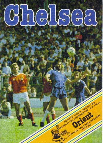 programme cover for Chelsea v Orient, Saturday, 20th Dec 1980