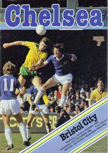 programme cover for Chelsea v Bristol City, Saturday, 27th Dec 1980
