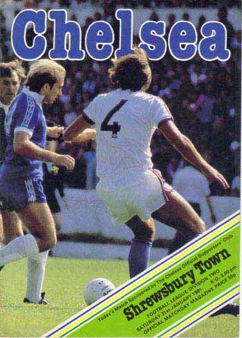 programme cover for Chelsea v Shrewsbury Town, Saturday, 31st Jan 1981