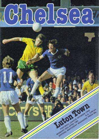 programme cover for Chelsea v Luton Town, 20th Apr 1981