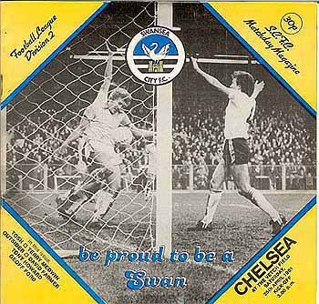 programme cover for Swansea City v Chelsea, 25th Apr 1981