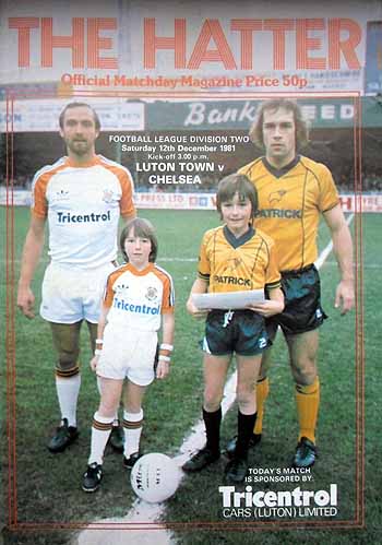 programme cover for Luton Town v Chelsea, 12th Dec 1981