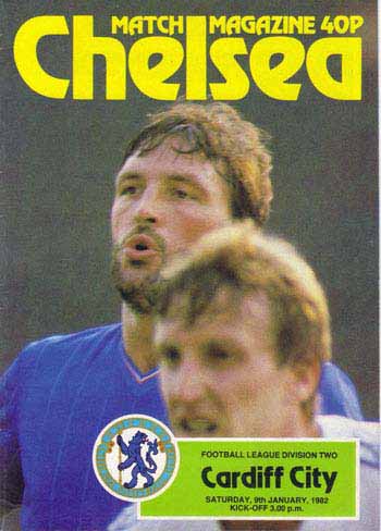 programme cover for Chelsea v Cardiff City, Wednesday, 17th Feb 1982