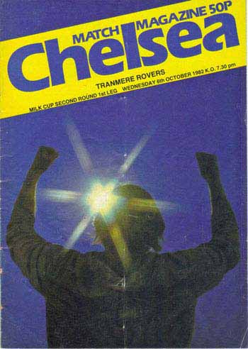 programme cover for Chelsea v Tranmere Rovers, Wednesday, 6th Oct 1982