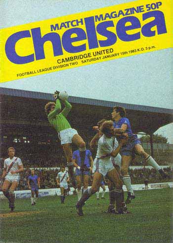 programme cover for Chelsea v Cambridge United, Saturday, 15th Jan 1983