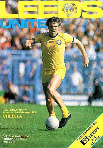 programme cover for Leeds United v Chelsea, Saturday, 19th Feb 1983
