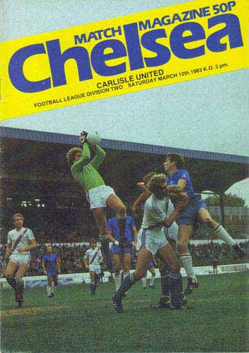 programme cover for Chelsea v Carlisle United, Saturday, 12th Mar 1983