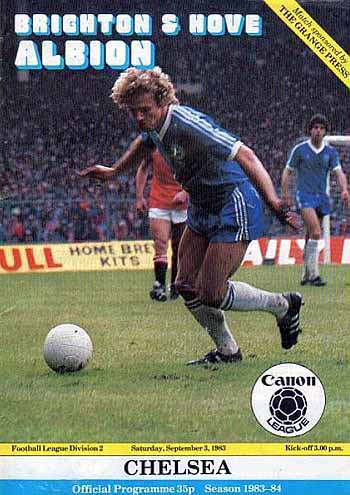 programme cover for Brighton And Hove Albion v Chelsea, 3rd Sep 1983