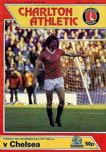 programme cover for Charlton Athletic v Chelsea, Tuesday, 15th Nov 1983