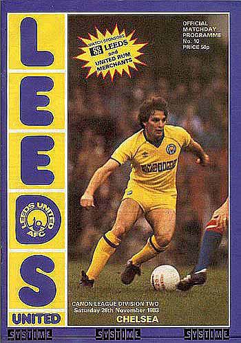 programme cover for Leeds United v Chelsea, 26th Nov 1983