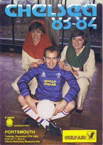 programme cover for Chelsea v Portsmouth, 27th Dec 1983