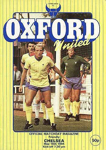 programme cover for Oxford United v Chelsea, 16th May 1984