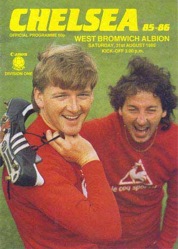 programme cover for Chelsea v West Bromwich Albion, 31st Aug 1985