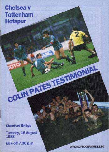 programme cover for Chelsea v Tottenham Hotspur, 16th Aug 1988