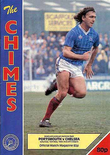 programme cover for Portsmouth v Chelsea, Saturday, 13th May 1989